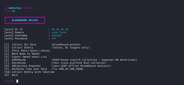 AdStrike BloodHound helper screenshot